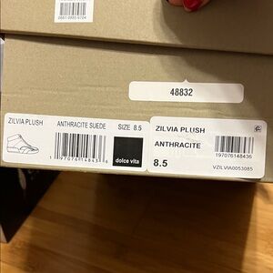 Dolce Vita Zilvia Plush Anthracite Suede Footwear